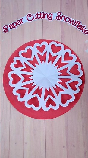 ❄️✨ Amazing Paper Cutting Snowflake – Simple Handmade Craft for Winter Decorations!