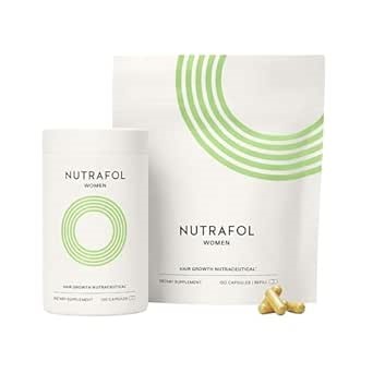 Nutrafol Women's Hair Growth Supplements, Dermatologist Recommended, Ages 18-44, Clinically Proven for Visibly Thicker and Stronger Hair - 2 Month Supply, Pack of 2