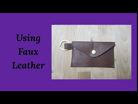 Sew a Faux Leather Coin Purse/Mini Wallet with a Snap Closure