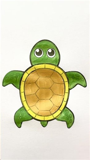 ✨🐢✨ Cute coloring #art #colors #cute #animals #drawing #coloring #turtle