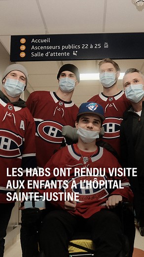 Le Canadien renoue avec sa tradition de rendre visite chaque année à un hôpital pour enfants à Montréal | Journal Métro