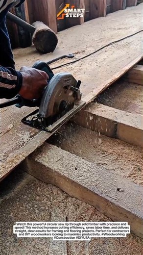 Insanely Fast Circular Saw Rip Cut Hack 🔥 Boost Woodworking Productivity!