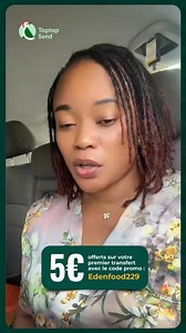 5.9K views · 43 reactions | Envoyez de l'argent à l'étranger facilement et rapidement avec l’application Tap Tap Send. Tarifs avantageux, transferts rapides vers les portefeuilles mobiles money.Téléchargez l’application Tap Tap Send maintenant et gagnez 5€ ou 10$ sur votre premier transfert avec le code promo EdenFood229 | Eden Food | Facebook