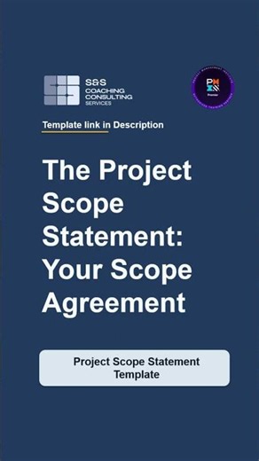 PMP#27: The Project Scope Statement: Your Scope Agreement
