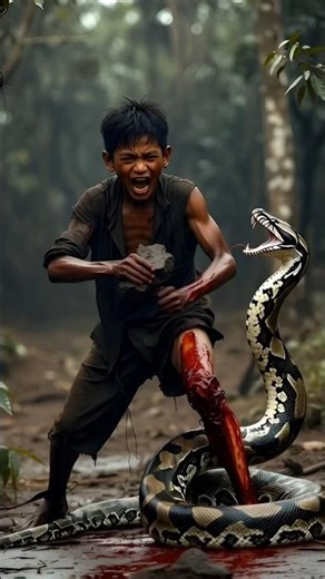 Alone in the Amazon Boys vs Giant Python Savage Lion l AGIN REAL l