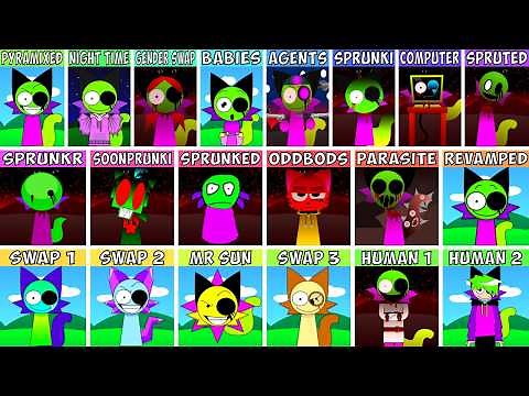 Incredibox Sprunki ALL PYRAMIXED MODS | All New Versions Comparison