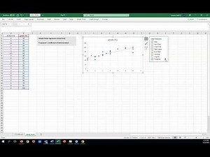 Simple linear regression in Excel