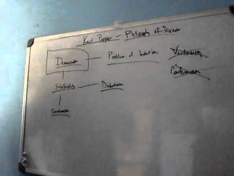 Karl Popper- Demarcation and Philosophy of Science