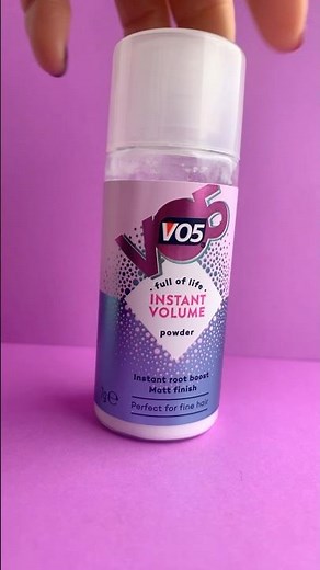 *NEW VO5 Instant Volume Powder Matte Finish Haircare Review #new