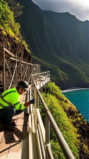 Epic Cliffside Sanctuary Build in Hawaii! #construction #hawaii #build | Vu Play