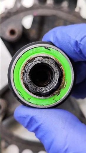 How to remove and disassemble a bicycle crank bearing.