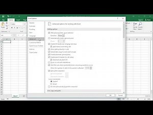 Enable or disable auto fill feature in Excel