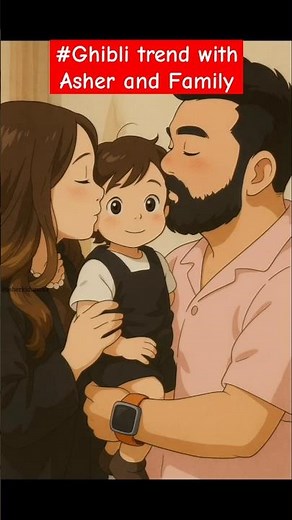 #ghibli Trend Asher and Family. comment your fev Ghibli pic