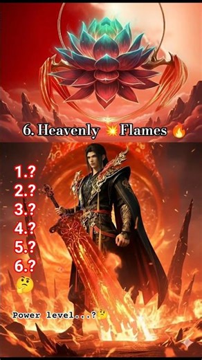 Xiao Yan ke 6 Heavenly Flames 🔥 | BTTH Season 7 Explain IN Hindi| #shorts