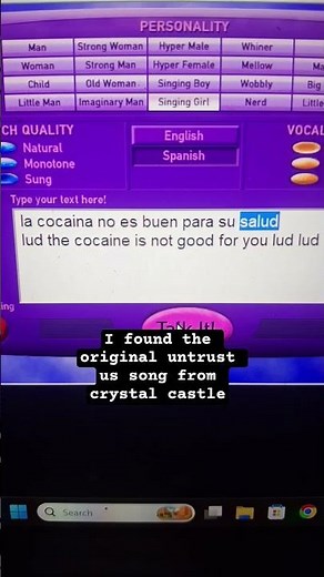 I found the original untrust us song from crystal castle #windows #untrustus #crystalcastle