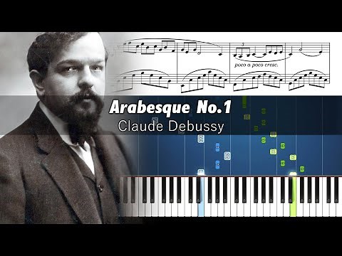 Debussy - Arabesque No.1 - Piano Tutorial with Sheet Music