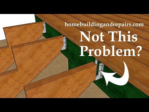 How To Adjust Stair Stringers To Fit Between Two Decks or Floors - Carpentry Tips For Builders