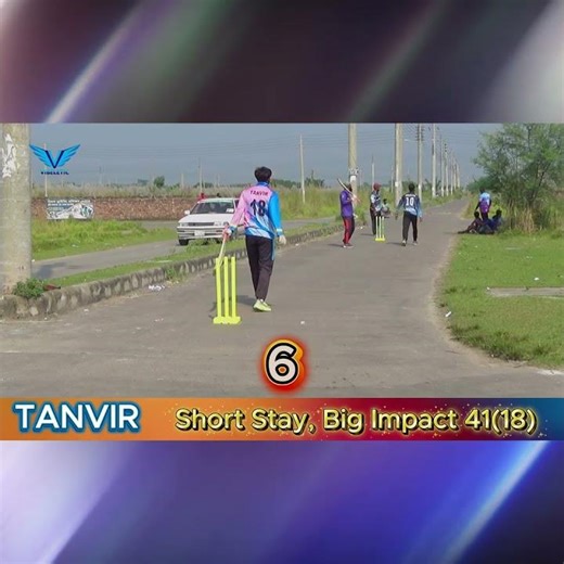 Tanvir Goes Big! 41 Runs in Just 18 Balls | Massive Sixes | Vibeletic Cricket