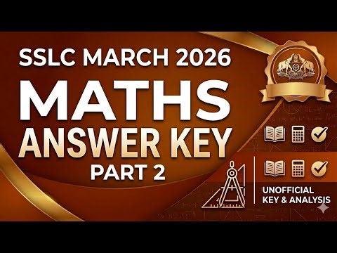 SSLC MATHS ANSWER KEY 2026 PART 2