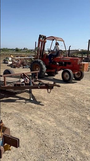 AC field forklift at the John Deere Museum