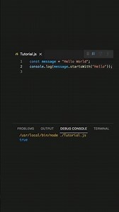 How to use startsWith() in JavaScript!