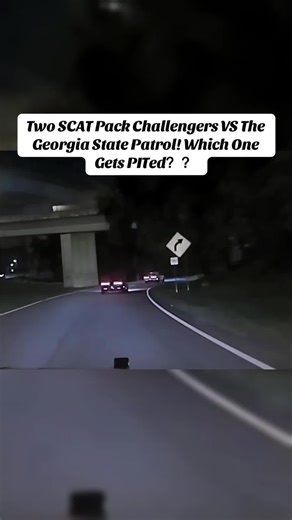 Two SCAT Pack Challengers VS The Georgia State Patrol! Which One Gets PITed？？ #policeofficer #copsoftiktok #fyp #dashcam