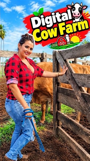 Digital Cow Farm 🐄🌾 | Modern Cattle Farming, Dairy Farm & Smart Agriculture | Maria Vlogs #cowfarm
