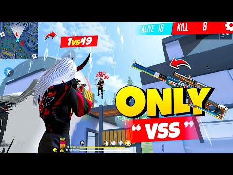 Free Fire VSS Gameplay 😍 30 Kills 💪 99 % Headshot Rate 🥶 Solo VS Squad Full Gameplay 🔥 free fire