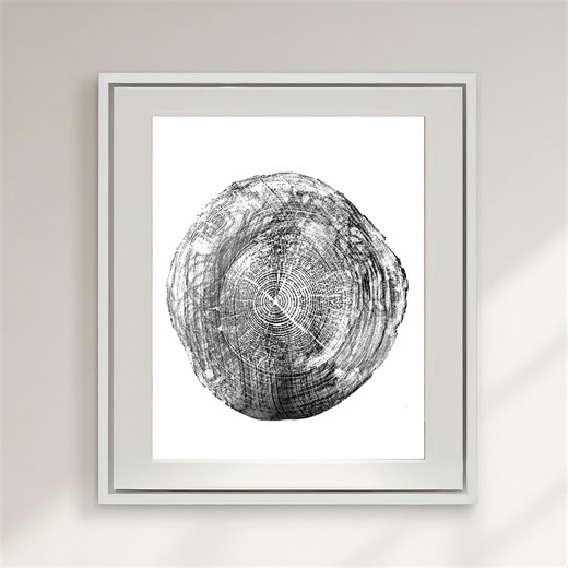 Black Sea Forest Tree Ring Print – Signed Wood Grain Art (20x28 Inches) - Etsy