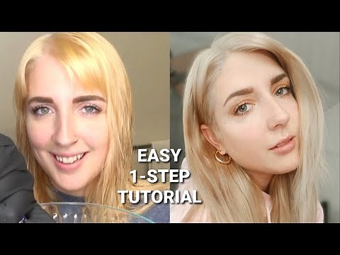 Toning with Wella Color Charm T18 (Lightest Ash Blonde)