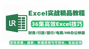 【36全集】B站最精良的Excel高效技巧实战教程，涵盖数据采集，函数，数据透视可视化，适合高频使用者学习，附配套表格