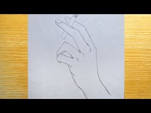 Hand Drawing with cigarette step by step