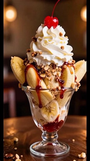 The Classic Banana Split Explained! 🍌🍨#shortsfeed