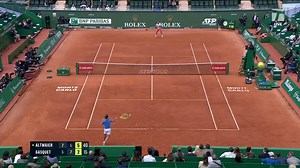 MATCH POINT: Richard Gasquet played his last ever match in Monte Carlo, falling to Daniel Altmaier in three sets