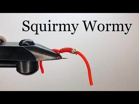Squirmy Wormy Fly Tying Pattern. Tying a Durable Squirmy Wormy for Trout Fly Fishing.