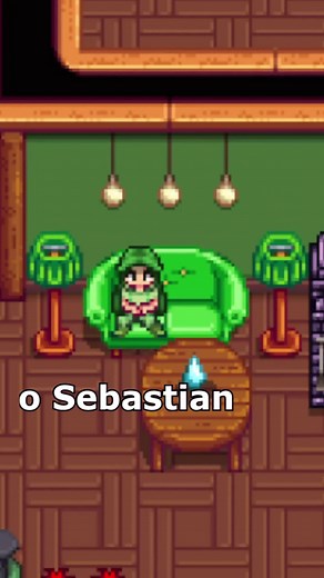 Rotina e segredos do Sebastian em Stardew Valley