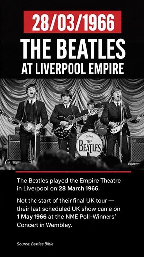 Beatles - Live at Liverpool Empire (1966) A Historic Night