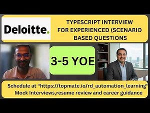 TypeScript Mock Interview 2026 | Coding + OOP + Scenario Based Questions