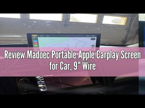 Review Madoec Portable Apple Carplay Screen for Car, 9" Wireless Apple Carplay & Android Auto,4K Das