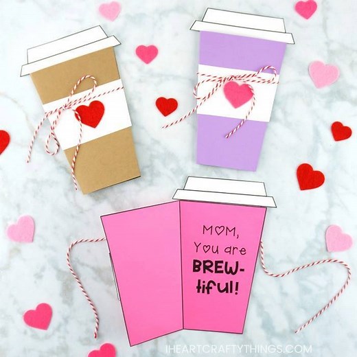 518K views · 358 reactions | COFFEE CUP MOTHER'S DAY CARD -So fun for coffee lovers! ☕ SEE THE DETAILS: https://iheartcraftythings.com/coffee-card-template.html | I Heart Crafty Things | Facebook