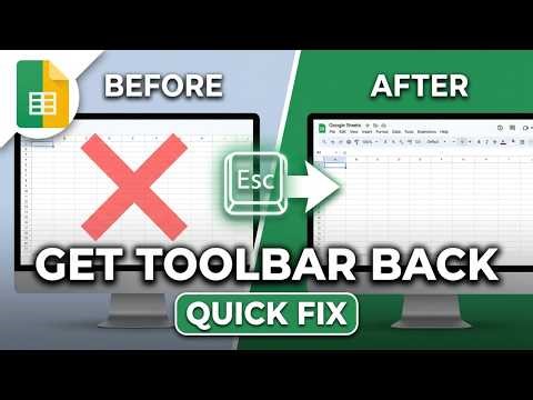 How to Show Missing Toolbar in Google Sheets (2026) — Quick & Easy