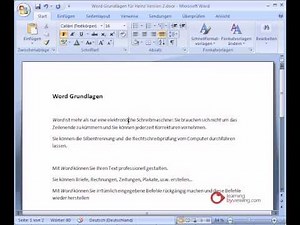 Microsoft Word Tutorial Deutsch Absatzformatierung