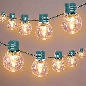 Afirst LED Outdoor String Lights Waterproof with 100 Bulbs, St. Patrick's Day 34ft Patio Lights for Garden Backyard Porch Holiday (Green)
