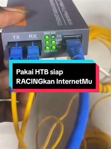 INTERNET VERSI HEMAT pakai HTB converter siap RACING #htb #htbconverter #mediaconverter #fiberoptik #rtrwnetindonesia