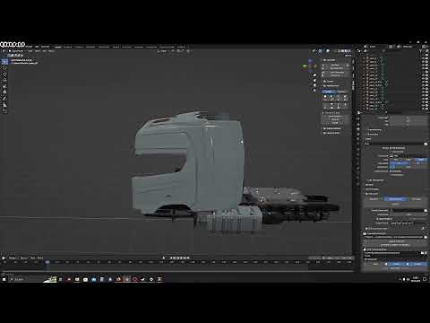 ETS 2 Truck in Blender 3.5 custom