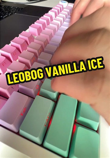 LEOBOG Vanilla Ice aluminum keyboard is extremely satisfying to use. #mechanicalkeyboard #leobog #keyboardasmr #fyp #foryoupage