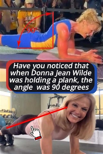 Have you noticed that when Donna Jean Wilde was holding a plank, the angle between her back and abdomen was 90 degreesIn order to break her own Guinness World Record, she quietly used three cheating methods.#us #usa #foryou #celebrity #fpy #foryoupage