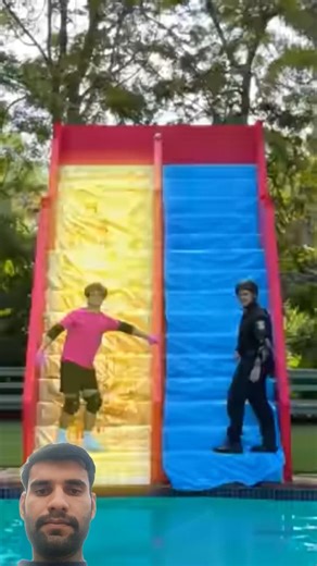 Slippery vs Stickys Stairs! 😱😱 #shorts #youtubeshorts #trending #viral
