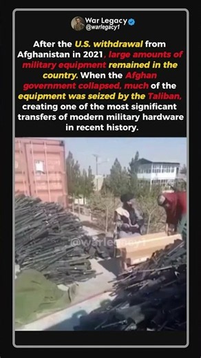 What Happened to U.S. Military Equipment After Leaving Afghanistan? #shorts