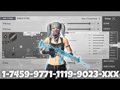 NEW UPDATE 4.3🔥BEST SENSITIVITY CODE + CONTROL SETTINGS BGMI/PUBG MOBILE
